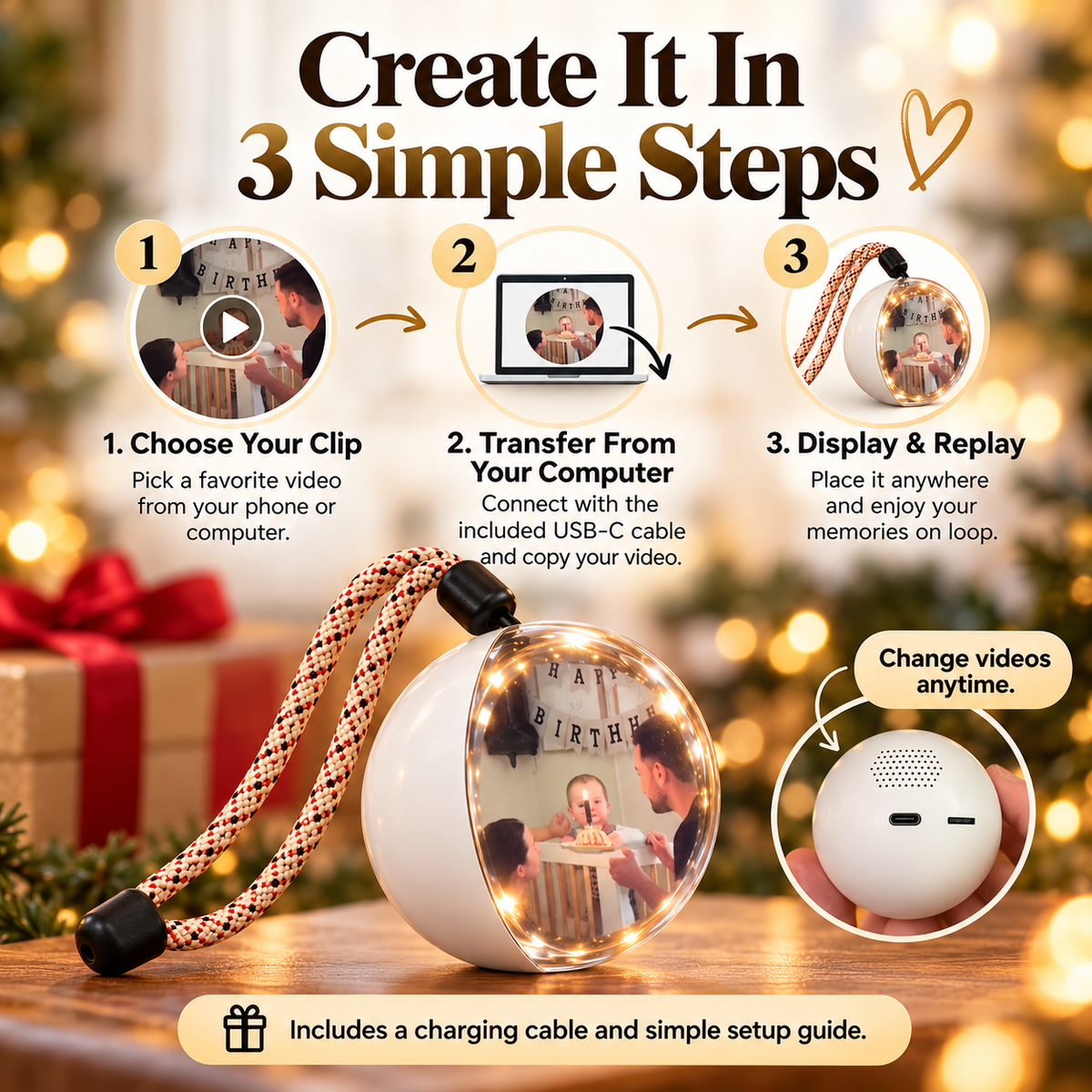 ❤️ Memory Orb™ – Turn Your Favorite Videos Into a Replayable Keepsake 🎞️