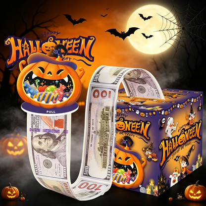 Money Pull Box, Creative Spooky Halloween Cash Holder💵🎁