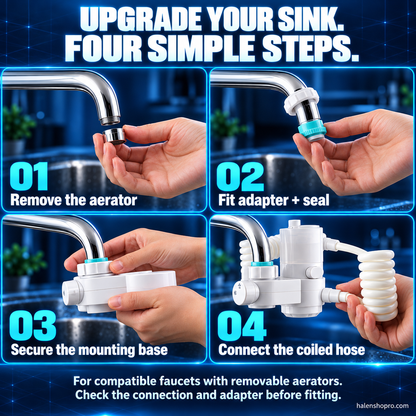 3-in🚿🐾 3-Mode Faucet Sprayer with Automatic Soap Dispenser – Retractable Hose for Pet Washing, Kitchen & Bathroom Cleaning