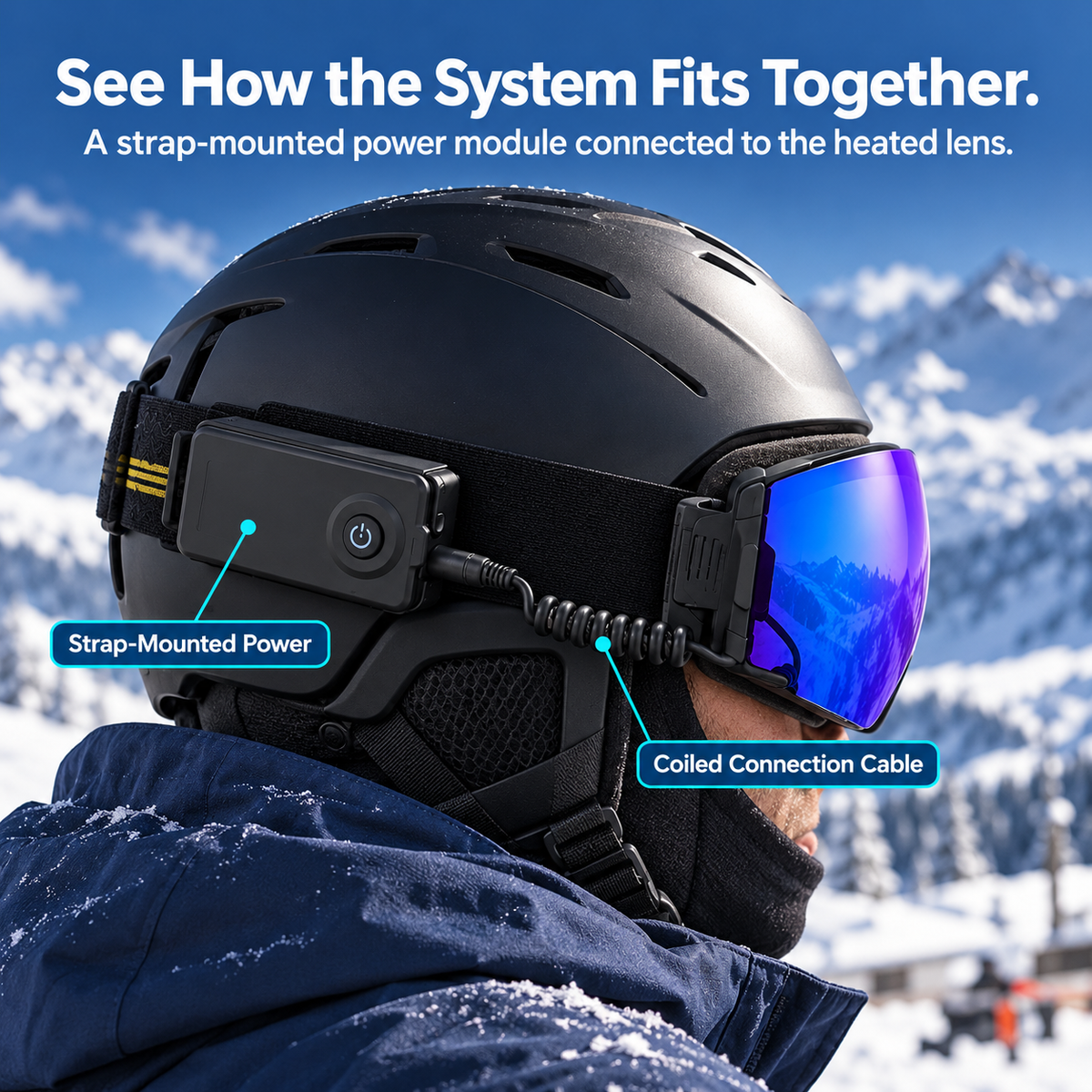 🎄 Heated Anti-Fog Ski Goggles –❄️ A Christmas Gift for Snow Lovers 🎁