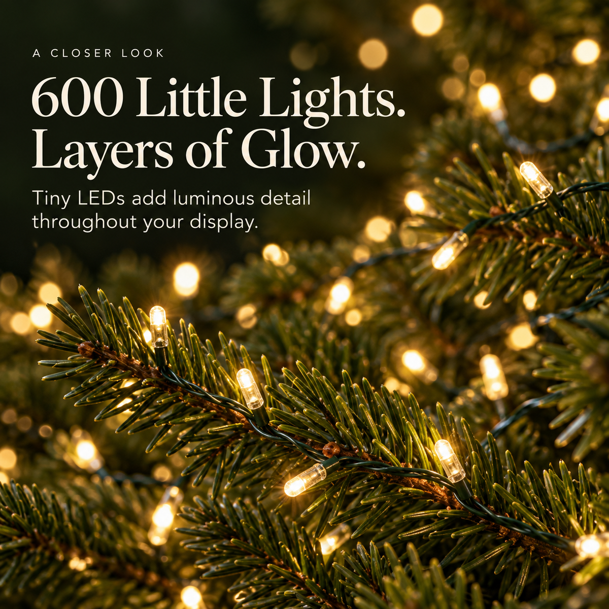 ❄️🏡20M 600-LED Christmas String Lights – Warm White or Multicolor Holiday Tree Lights🎅💖