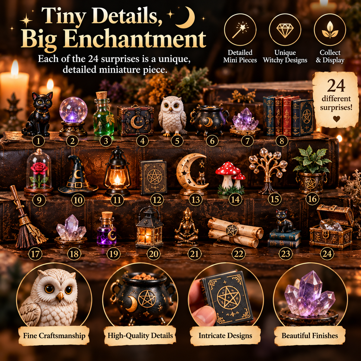 🌙🔮 Woodland Witch Advent Calendar 2026 – 24 Days of Magical Surprises 🎁