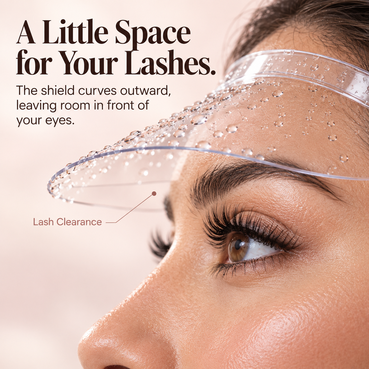 🚿💖 Keep Lashes Dry Shower Shield – No-Strap Lash Extension Protector