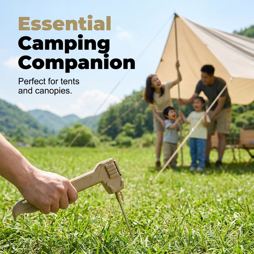 🔨⛺The All-in-One Camping Hammer with 8 Stakes