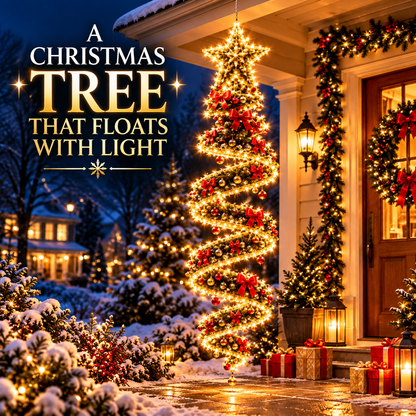🎀 Giant Lighted Christmas Bow – Hanging Holiday Entryway Decoration