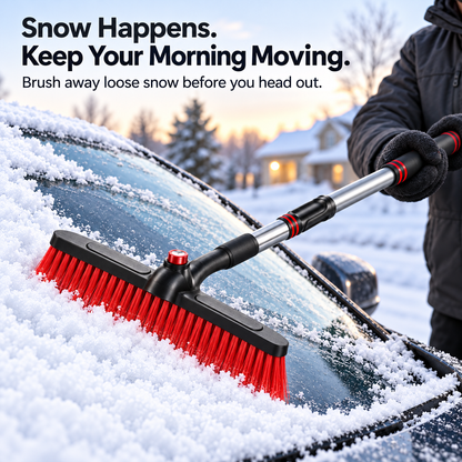 ❄️ 47.2″ Extendable Snow Brush & Ice Scraper — Reach Farther, Pack Smaller