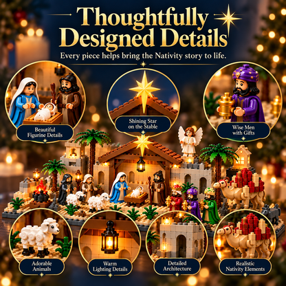 ✝️🎄 24-Day Nativity Advent Calendar – Build Your Own Magical Christmas Village! 🏠✨