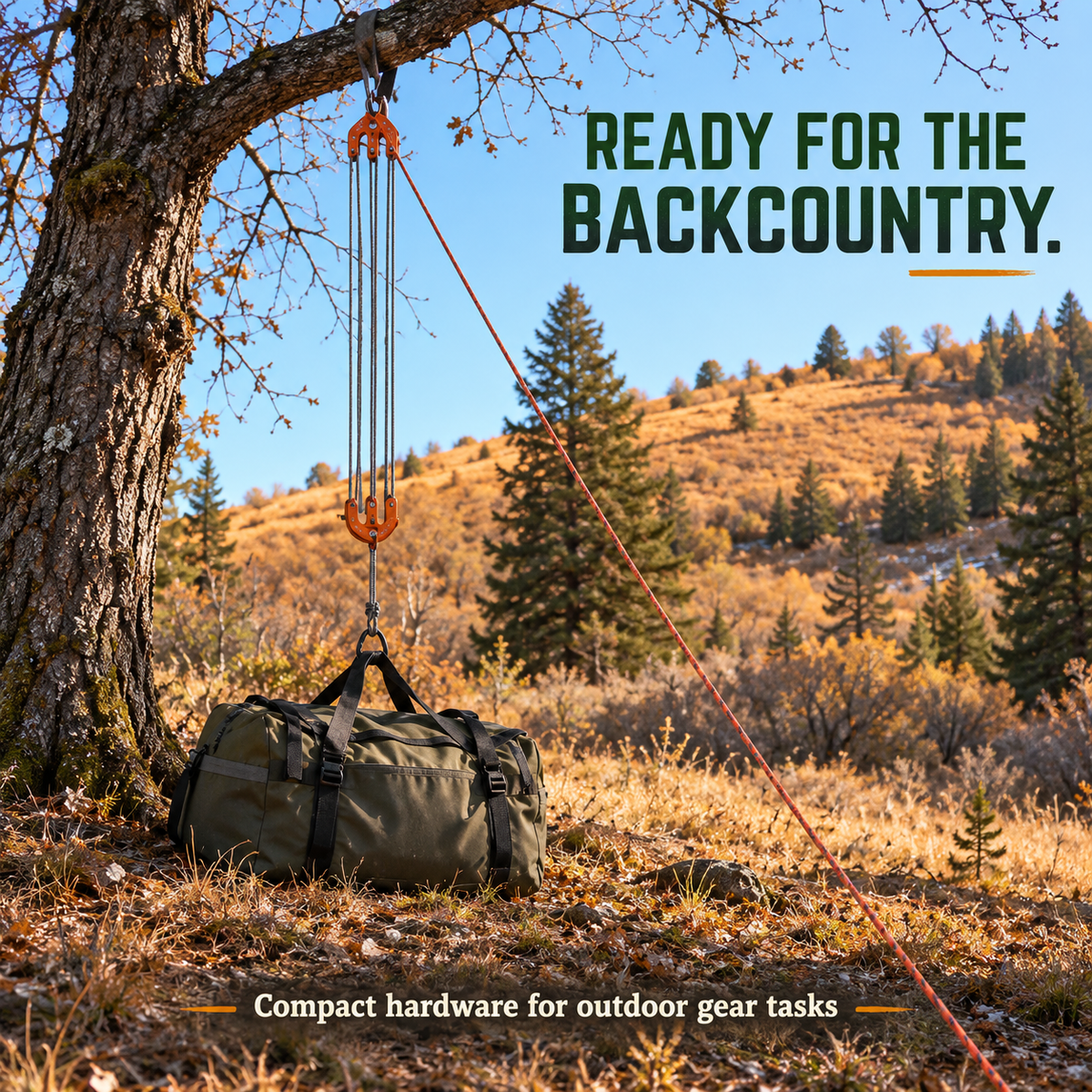 Game & Gear Hoist - Block and Tackle System