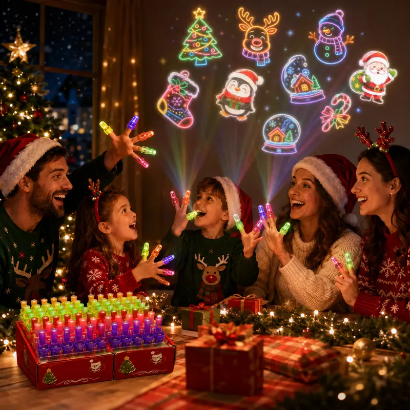 👻 36PCS Halloween Finger Projector Lights - Spooky Fun at Your Fingertips