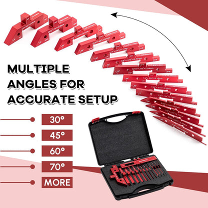 15 Pcs Router Table Setup Blocks Precision Aluminum Height Gauge