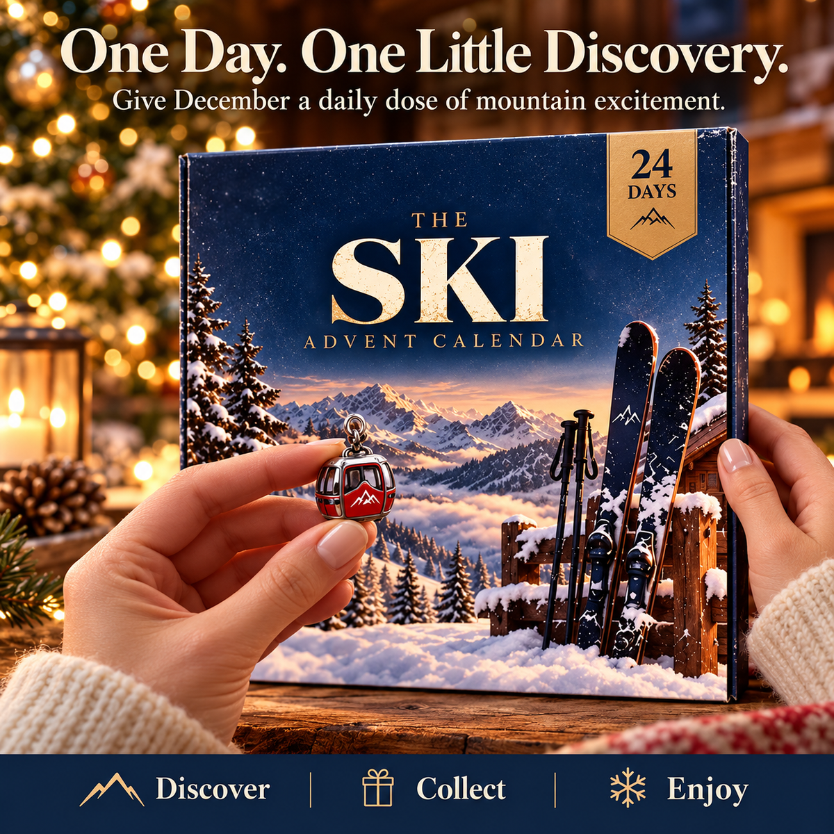 ⛷️ Ski Advent Calendar 2026 – 24 Day Alpine Christmas Countdown 🎄 | Skier & Snow Lover Gift 🎁