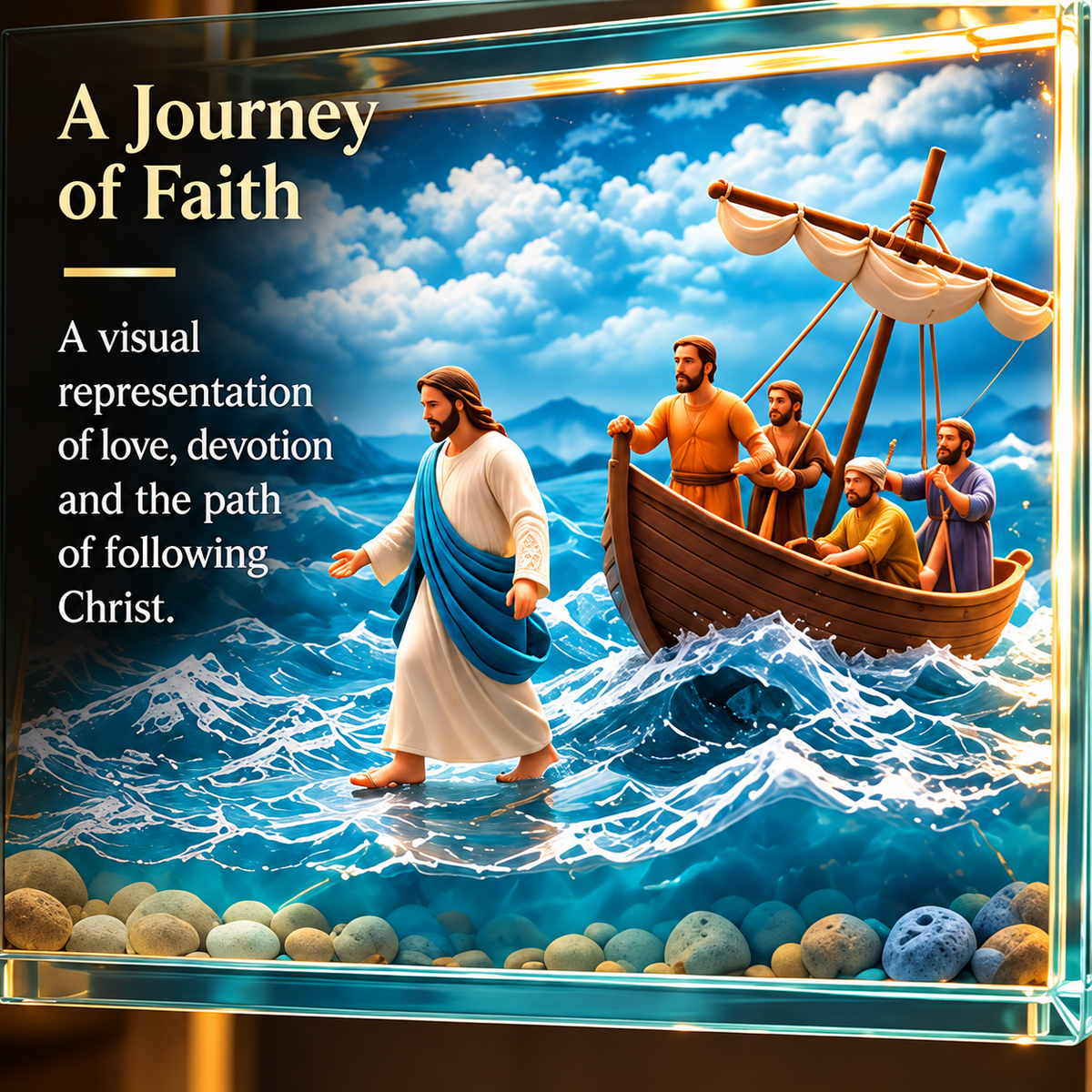 🙏✝️ Jesus Story Cross Lamp – A Gift of Faith, Hope & Love ✨