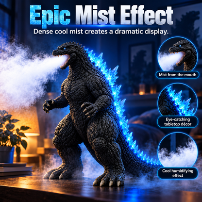 🐉 Kaiju Mist Humidifier – Cool Mist & Glowing Blue LED Monster 💙