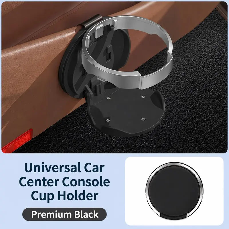 Black foldable car cup holder