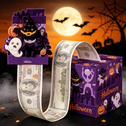 Money Pull Box, Creative Spooky Halloween Cash Holder💵🎁