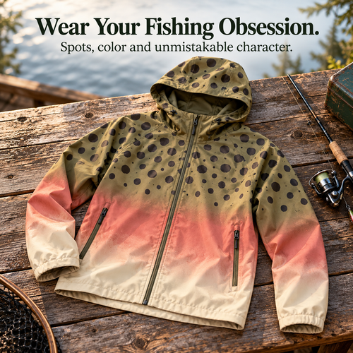 🎣🐟 Fish-Inspired Hooded Jacket — Standout Fishing Style & a Thoughtful Gift for Anglers 🎁