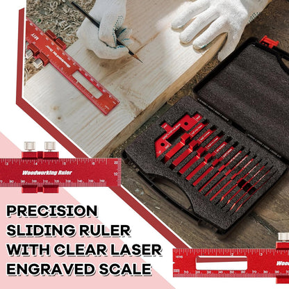 15 Pcs Router Table Setup Blocks Precision Aluminum Height Gauge