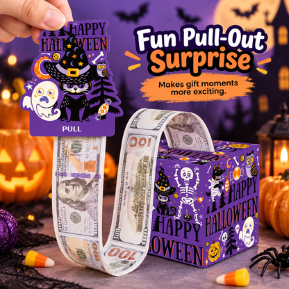 Money Pull Box, Creative Spooky Halloween Cash Holder💵🎁