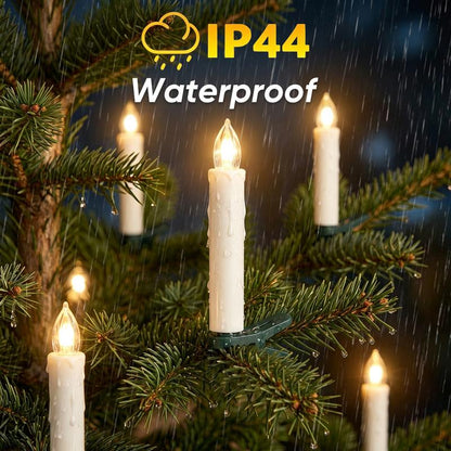 Remote-Controlled Candle Clip Lights 🕯️ – Flameless LED Decorative Set