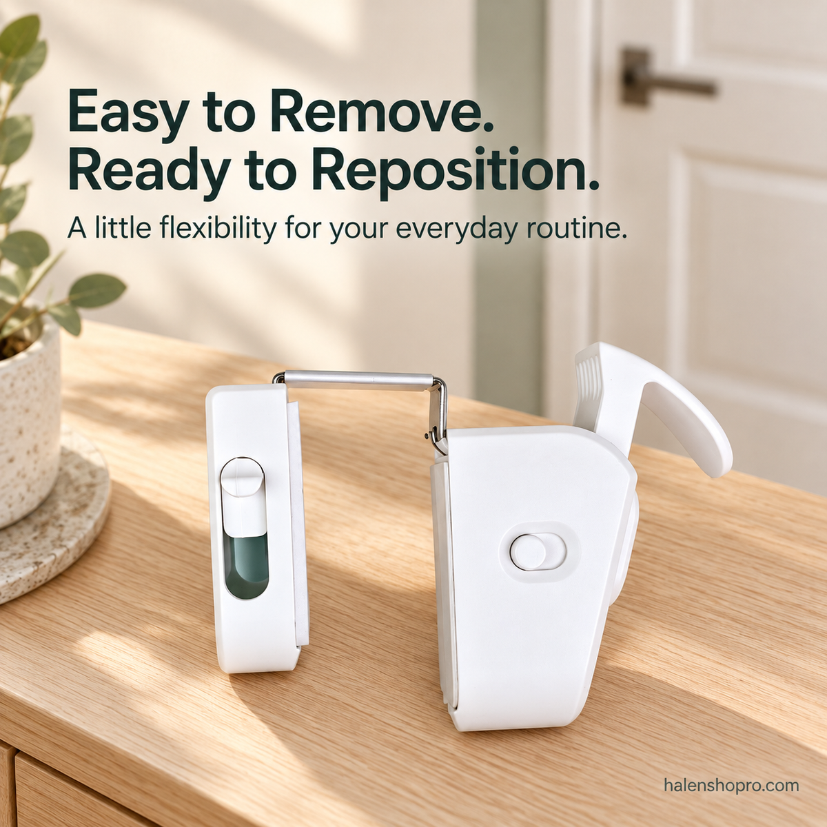 Child Safety Door Top Lock 🔒 – Tool-Free Interior Door Latch with Sliding Release Switch