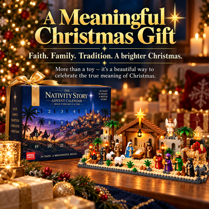 ✝️🎄 24-Day Nativity Advent Calendar – Build Your Own Magical Christmas Village! 🏠✨