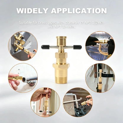 RDS SCM Compression Sleeve Puller Tool for 1/2' & 3/4' Brass Pipes, Rust-Resistant Ferrule Remover