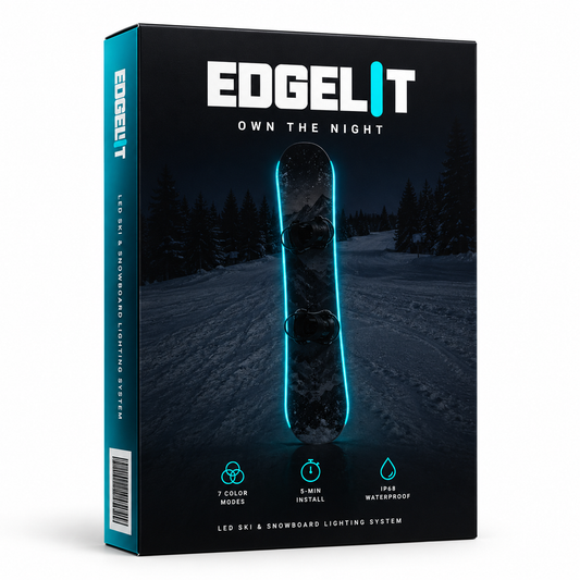 🏂 LED Snowboard Edge Light Kit ✨ 7 Color-Changing Lights – Turn Every Night Ride Into a Light Show