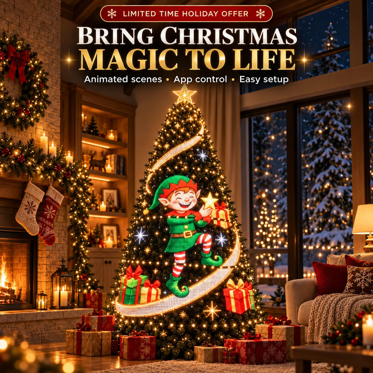 🎄 Bring Your Tree to Life™ – Smart Animated Christmas Tree Light Show