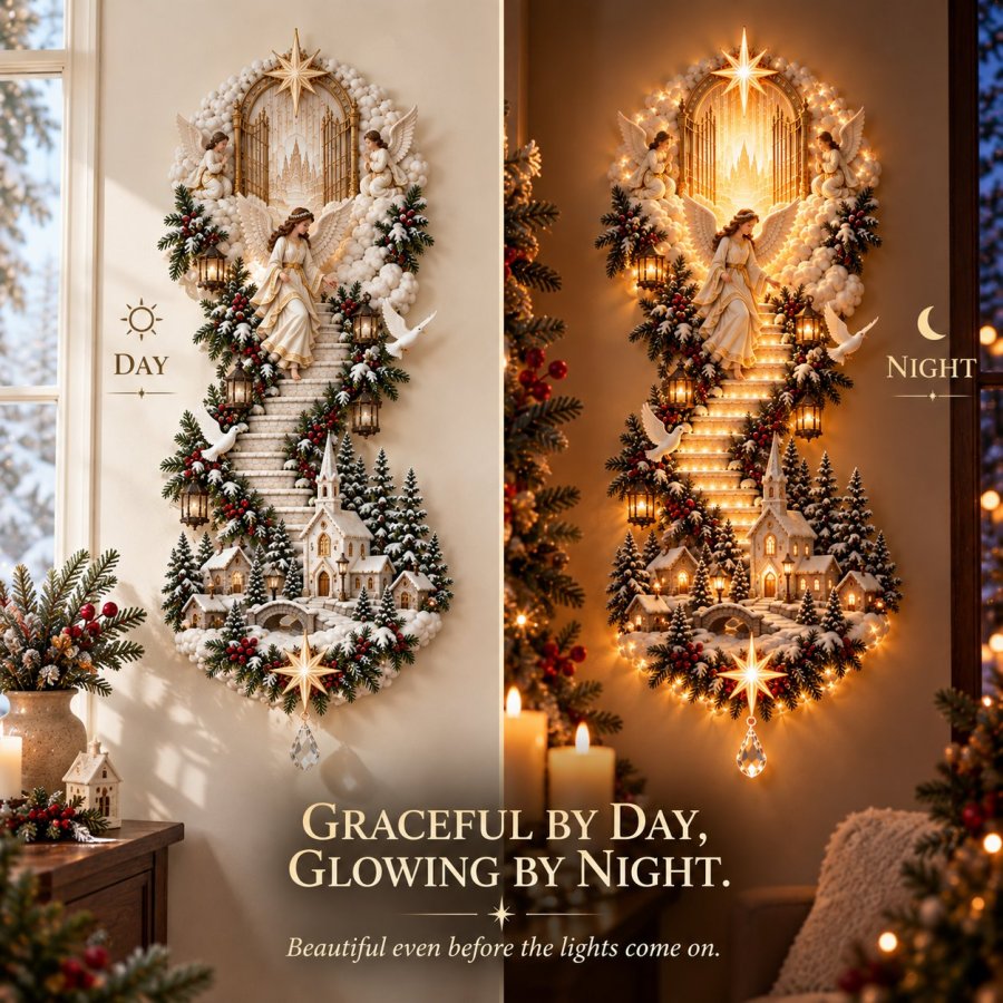 ✨ Last Day – 49% OFF!✨ Jesus Light of Heaven Christmas Wall Hanging✝️