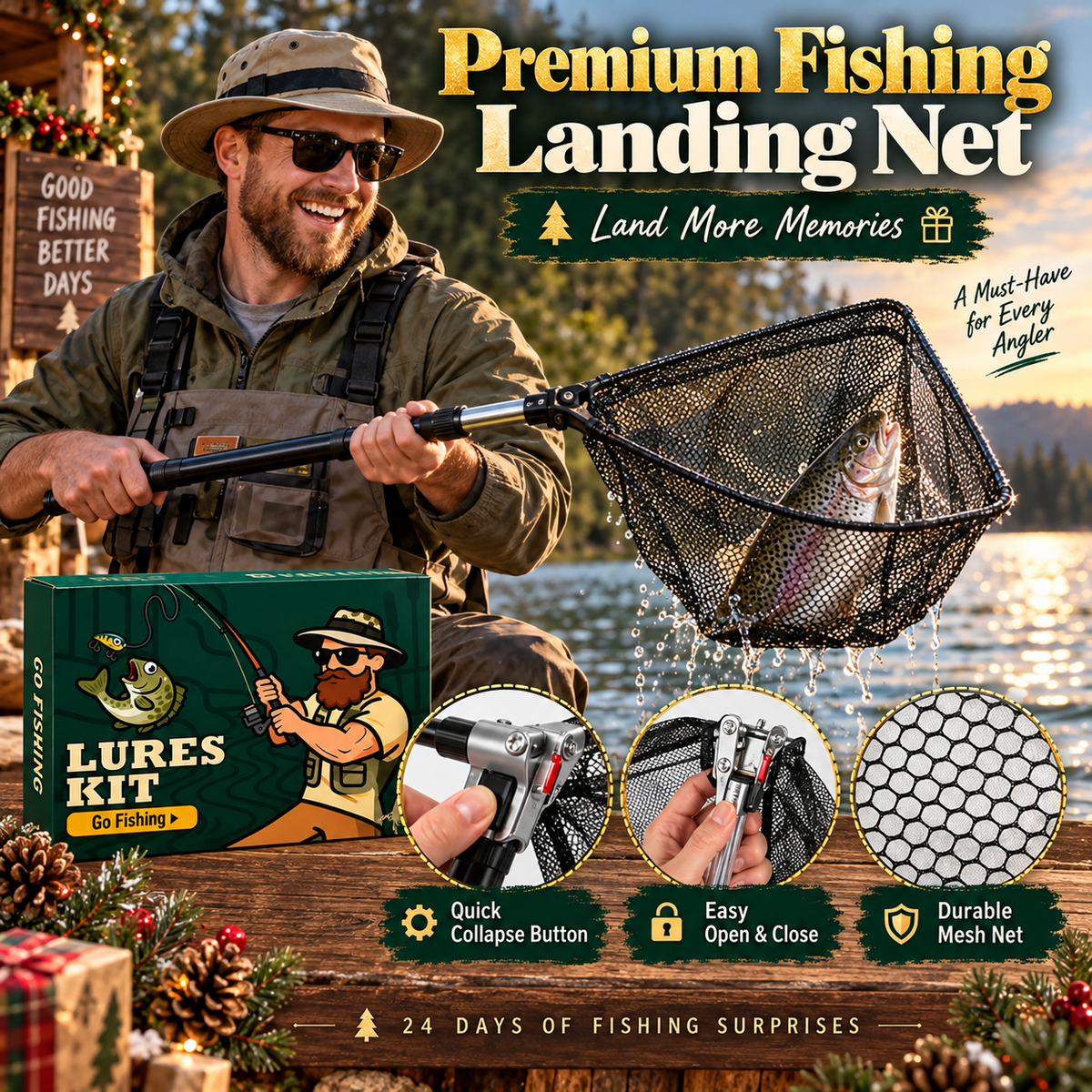 🎣 24 Days of Fishing Surprises – The Ultimate Christmas Gift for Fishing Lovers 🎄