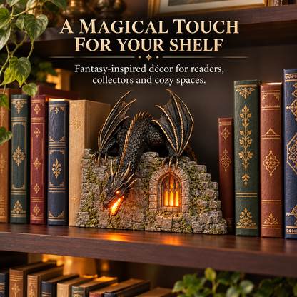 🐉 Drachen-Luftbefeuchter mit Flammeneffekt – Fantasy-Zauber für Ihre Leseecke