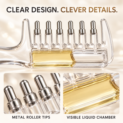 Scalp Liquid Applicator Comb, Refillable Hair Root Oil Massage Comb for Hair Care Treatment( Only Comb)