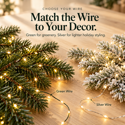 ❄️🏡20M 600-LED Christmas String Lights – Warm White or Multicolor Holiday Tree Lights🎅💖