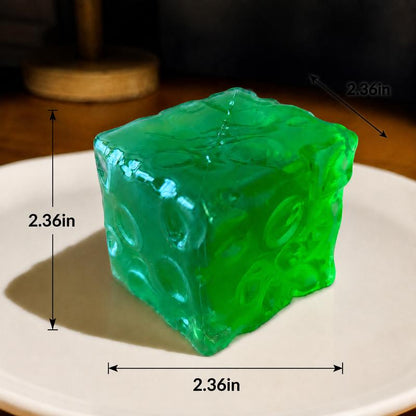 Cheese Cube Squishy Toy - Yellow, Pink, Red & Green