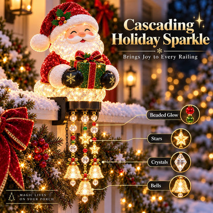 🎄Christmas Porch Railing Lights – 4 Festive Character Designs