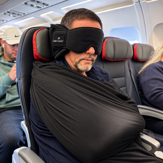 ✈️ 3-in-1 Airplane Sleep Support – No More Head Bobbing 😴 Stay Comfortable on Long Flights