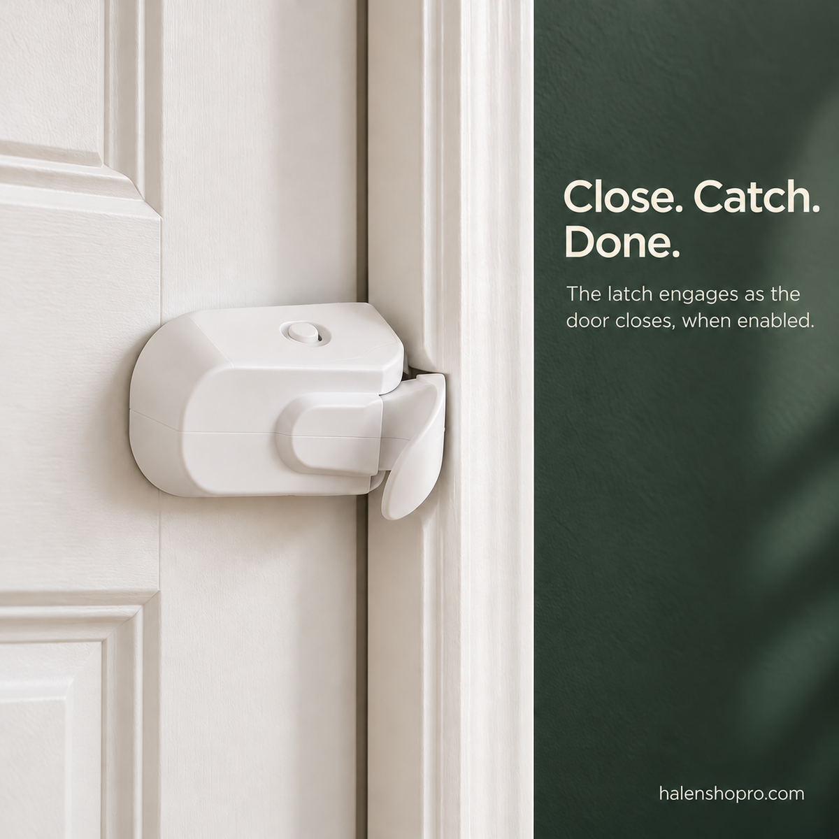 Child Safety Door Top Lock 🔒 – Tool-Free Interior Door Latch with Sliding Release Switch
