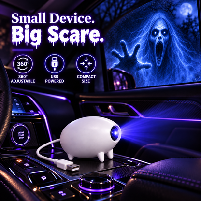🎃 Halloween Window Projector ✨ 16 Spooky Films USB Powered Holiday Decor