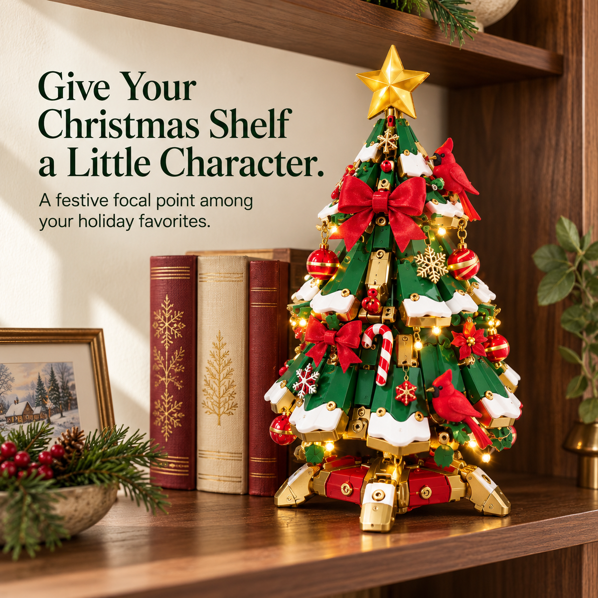🎄 Magical Egg-to-Christmas Tree ✨ Light-Up Transforming Christmas Decoration & Gift
