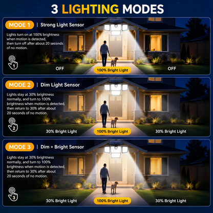 Solar Motion Security Lights | Brighten Driveways, Garages & Paths