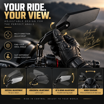 Rotating Adjustable Motorcycle Rearview Mirror