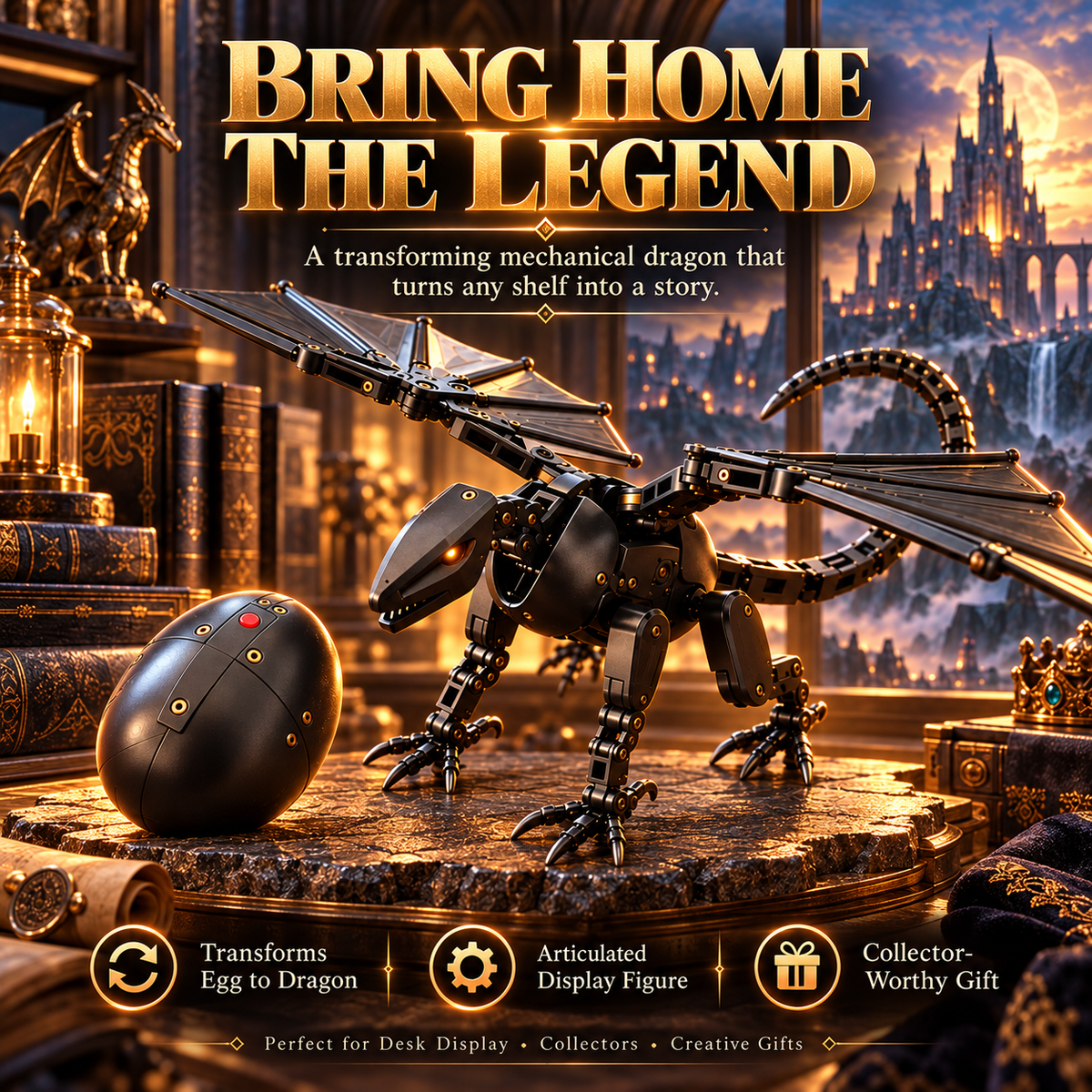 🐉 Mechanical Dragon Egg🎁2-in-1 Transforming Dragon Egg