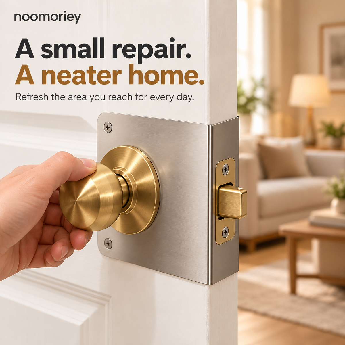 Door Lock Repair Plate – Cover Damaged Lock Areas & Refresh Your Door’s Finish ✨