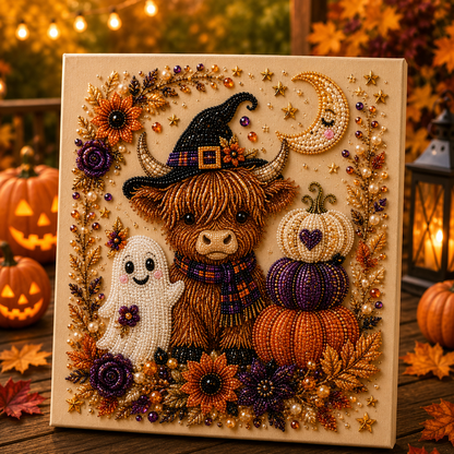 👻✨ Halloween Pearl Art DIY Kit – 3D Spooky Fall Craft & Home Decor