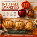 3-Piece Fall Hand Pie Mold Set – Pumpkin, Apple & Acorn