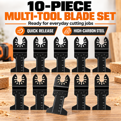 10/20/30/50-Piece Quick-Release Multi-Tool Blade Set