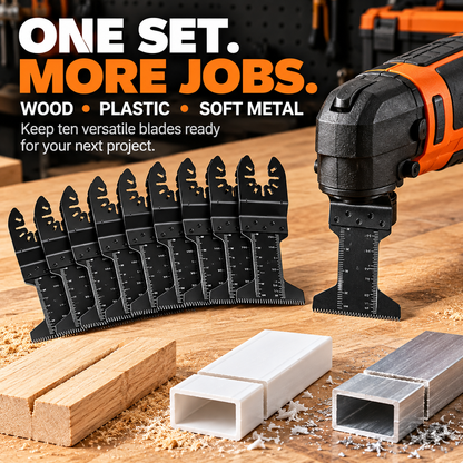 10/20/30/50-Piece Quick-Release Multi-Tool Blade Set