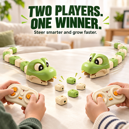 Remote-Control Magnetic Snake Battle Game – 2-Player Eat, Grow & Race Challenge for Kids