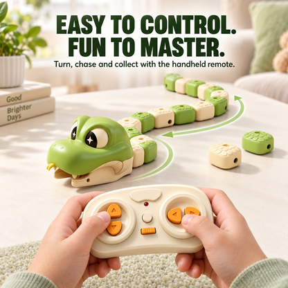 Remote-Control Magnetic Snake Battle Game – 2-Player Eat, Grow & Race Challenge for Kids