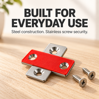 Ultra-Thin Magnetic Cabinet Door Catch – 3.5mm Hidden Steel Closure for Cabinets & Wardrobes